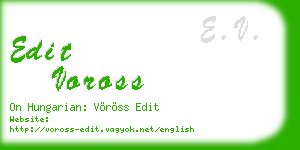 edit voross business card